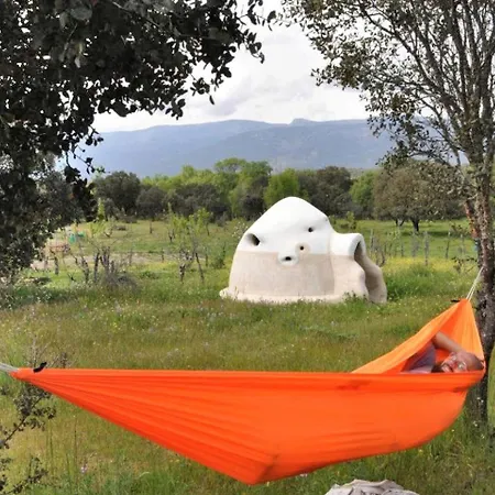 Ecological Dome Structure With A Natural Pool For A Glamping Getaway Near Madrid, Spain Fresnedilla